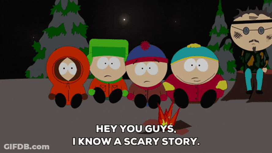 Hey You Guys South Park Kids Campfire Story GIF