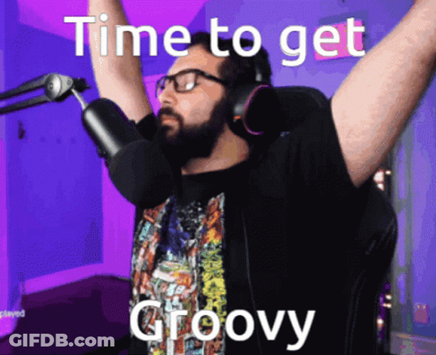 Heyitscaleb Streamer Time To Get Groovy GIF