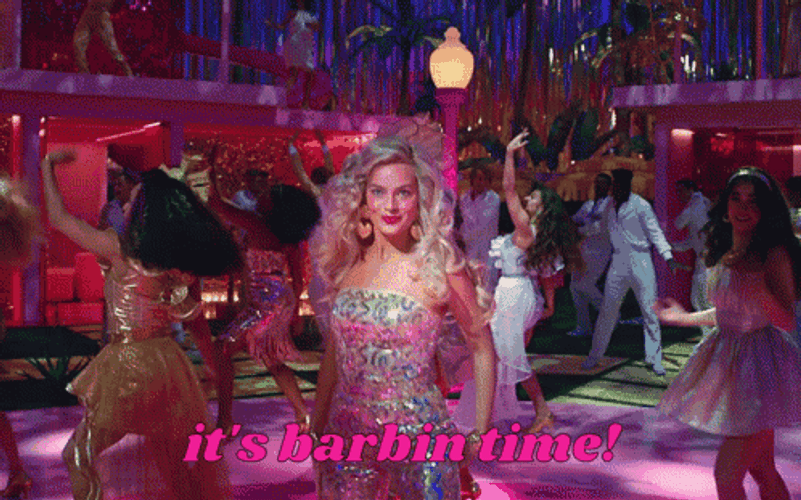 Hi Barbie Margot Robbie Dancing GIF