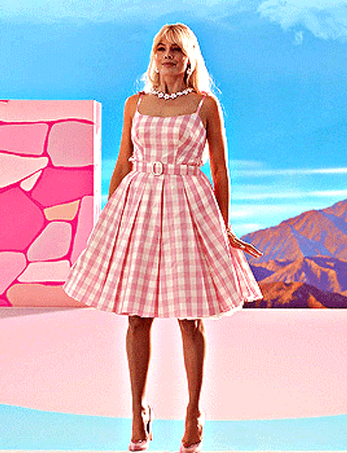 Hi Barbie Margot Robbie Floating On Air GIF