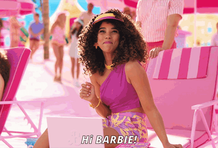 Hi Barbie Margot Robbie Ryan Gosling GIF