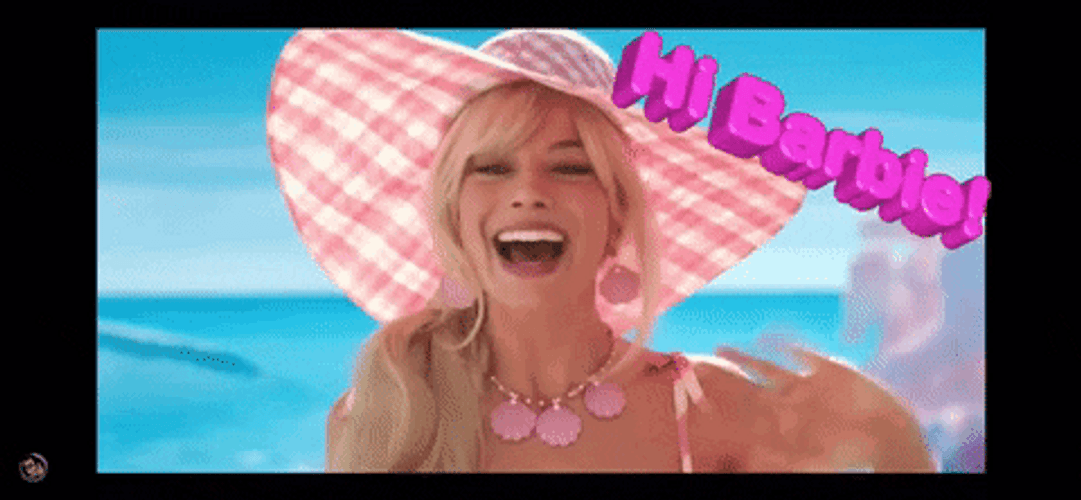 Hi Barbie Mobile Phone Homescreen GIF