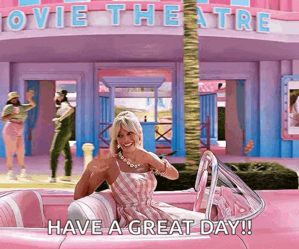 Hi Barbie Waving Have A Great Day GIF