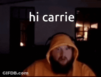 Hi Carrie Text GIF