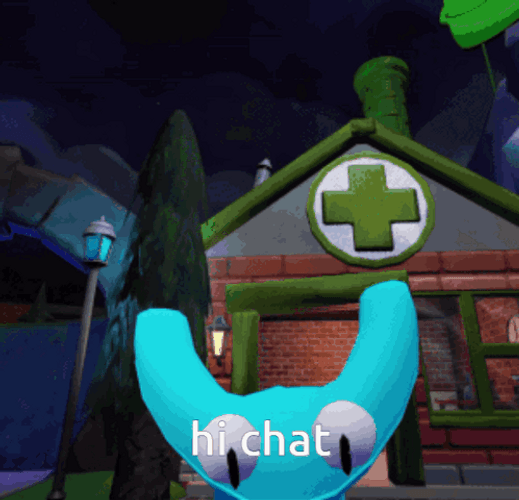 Hi Chat Cyan Rainbow Friends GIF
