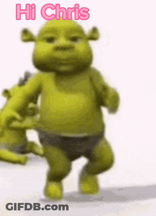 Hi Chris Shrek Baby GIF