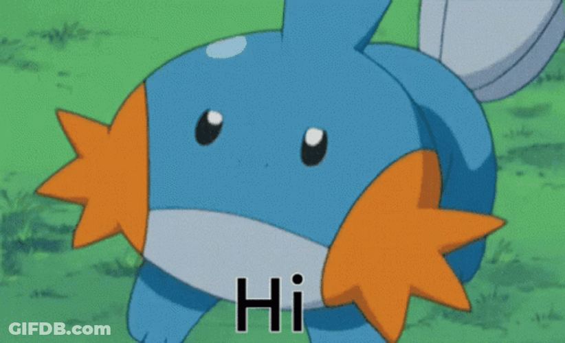 Hi Cute Mudkip GIF