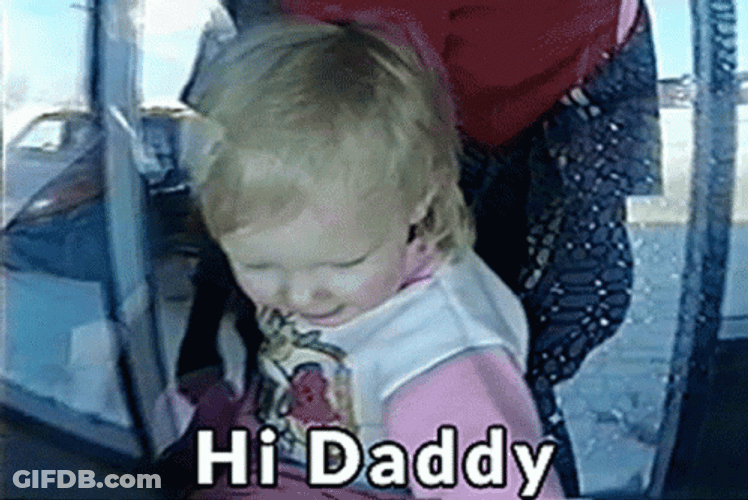 Hi Daddy Cute Baby GIF