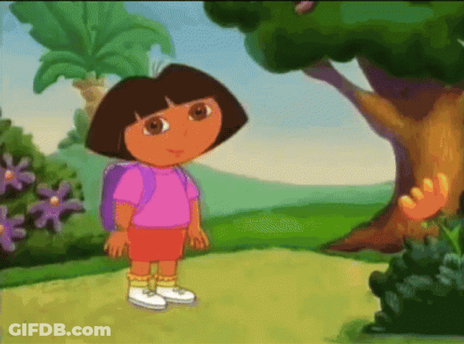 Hi I'm Dora What's  Your Name GIF