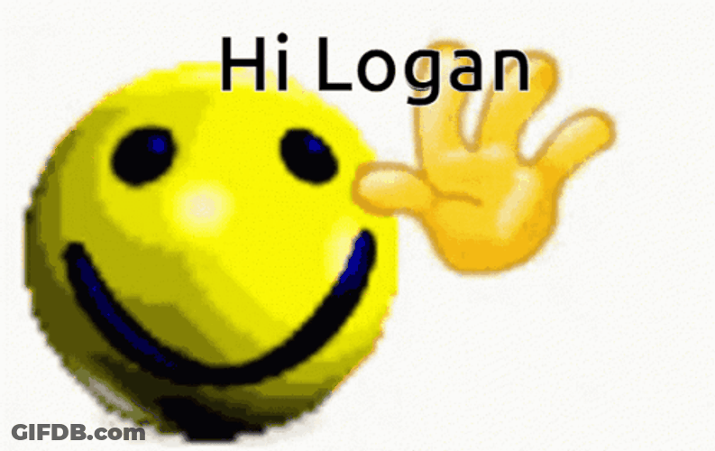 Hi Logan Emoji Waving Hands GIF