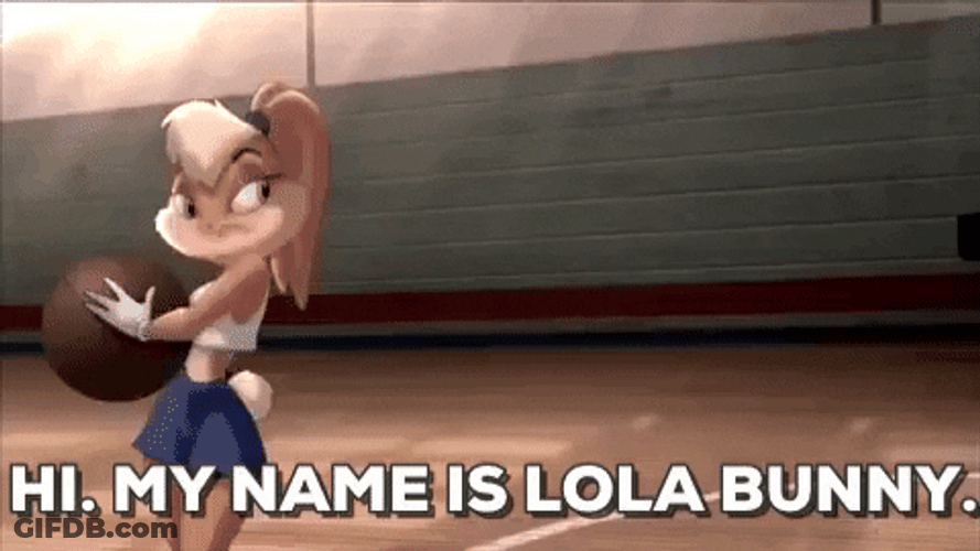 Hi My Name Is Lola Bunny GIF