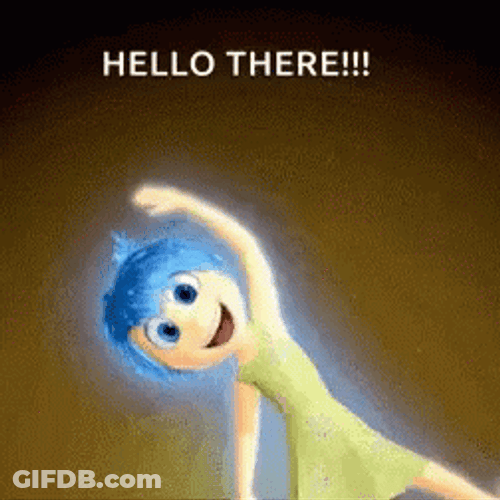 Hi There Joy Inside Out GIF