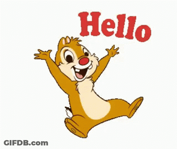Hi There Jumping Chip N Dale GIF