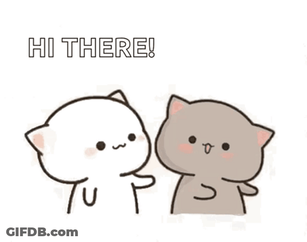 Hi There Peach And Mocha Kissing GIF
