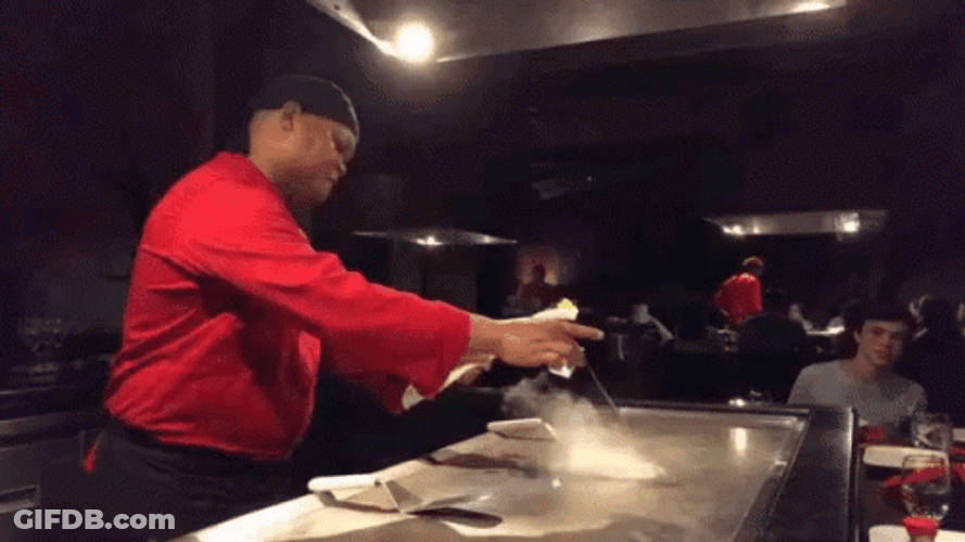 Hibachi Making Blowing Fire GIF
