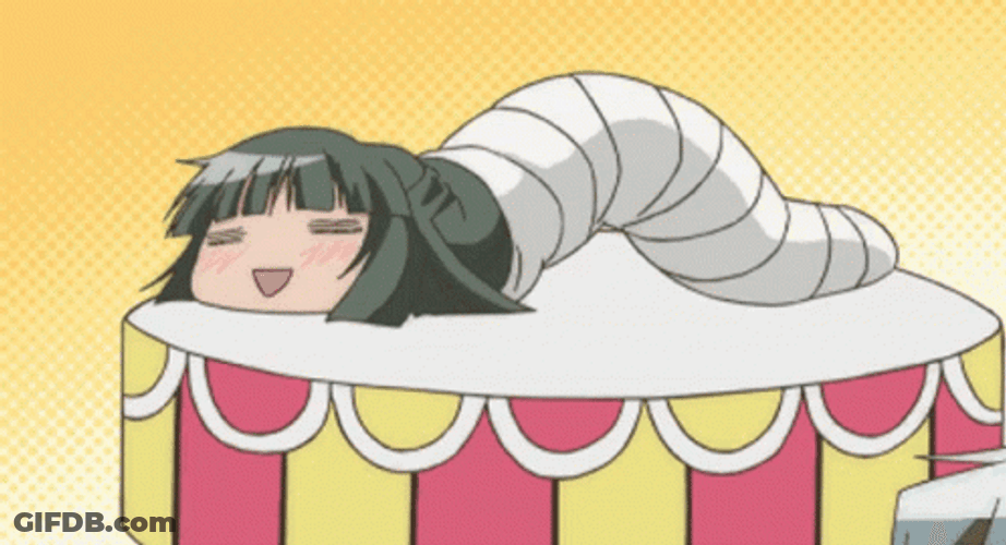 Hidamari Sketch Worm GIF