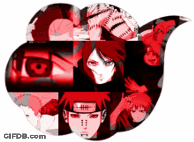 Hidan Akatsuki Emblem Cloud GIF