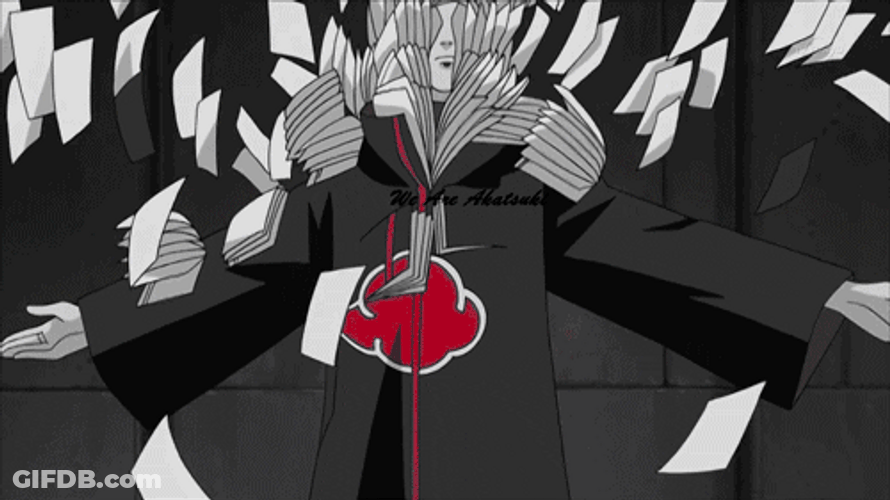 Hidan Screaming With His Akatsuki Troop GIF