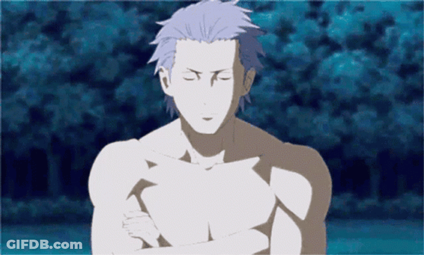 Hidan Waiting For Something While Shirtless GIF