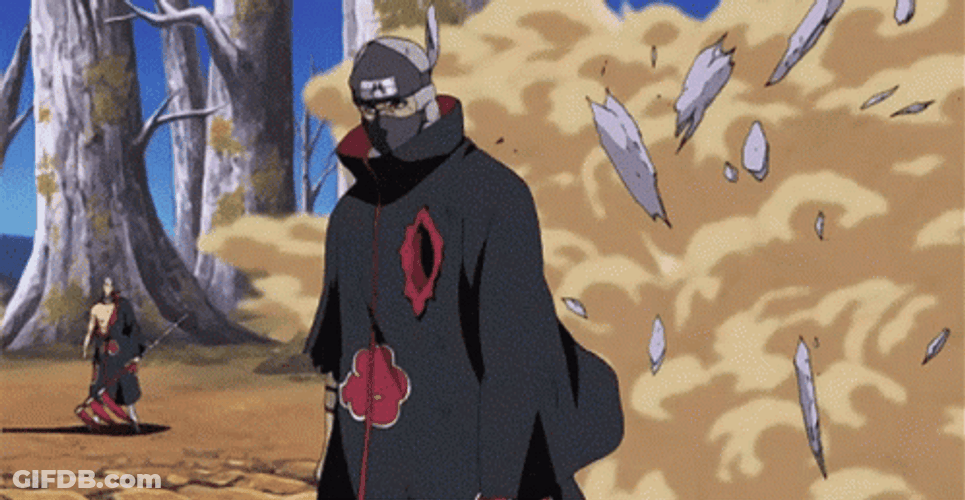 Hidan With Kakuzu Blasting Situation GIF
