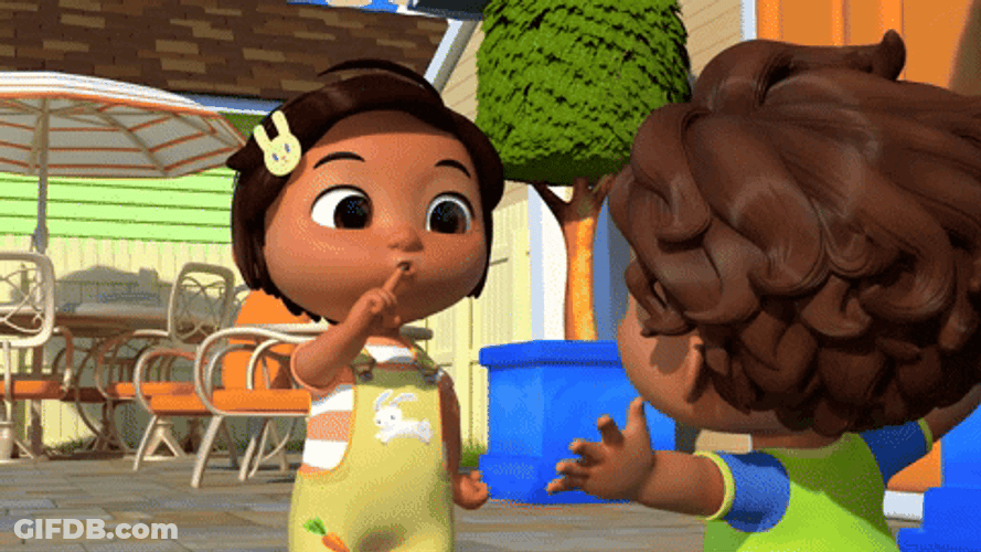 Hide And Seek Nina Shushing Cocomelon GIF