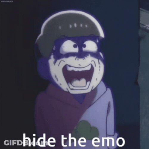 Hide Wacky Emo Boy Mr. Osomatsu GIF