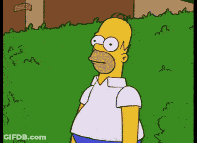 Hiding Homer Doh GIF