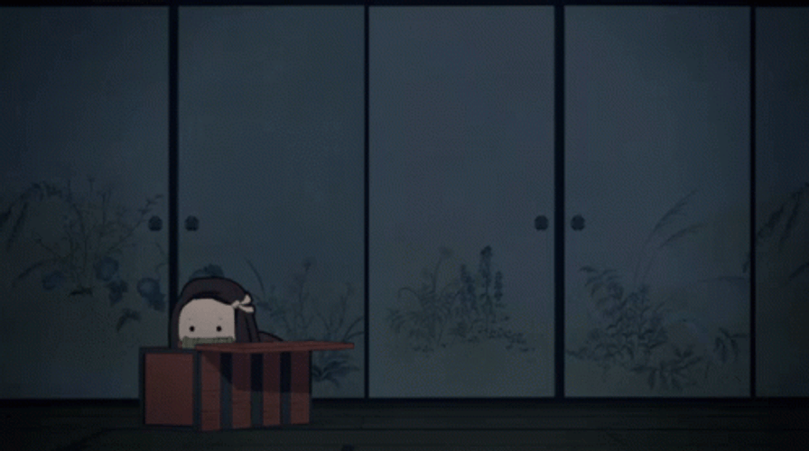 Hiding Nezuko Running From Enemy Demon Slayer GIF