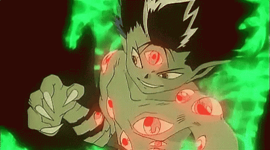 Hiei Black Dragon Attack Ghost GIF