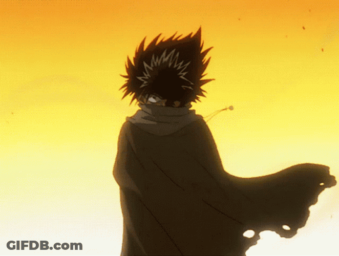 Hiei Fierce Eye Windy Golden Hour GIF