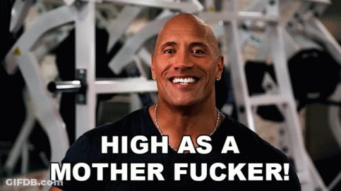 High As A Mother Fucker The Rock GIF