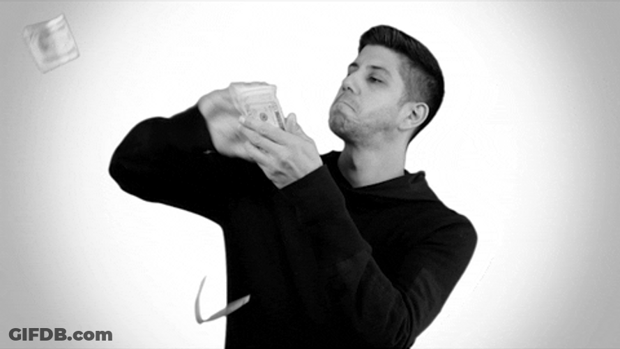 High Ballin SoMo Tossing Money Meme GIF