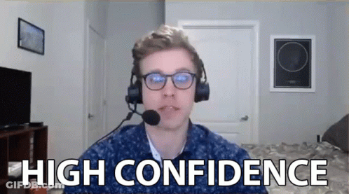 High Confidence Man With Headphones And Microphone GIF