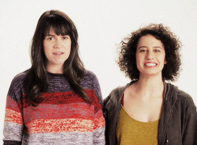 High Five Abbi Jacobson Ilana Glazer GIF