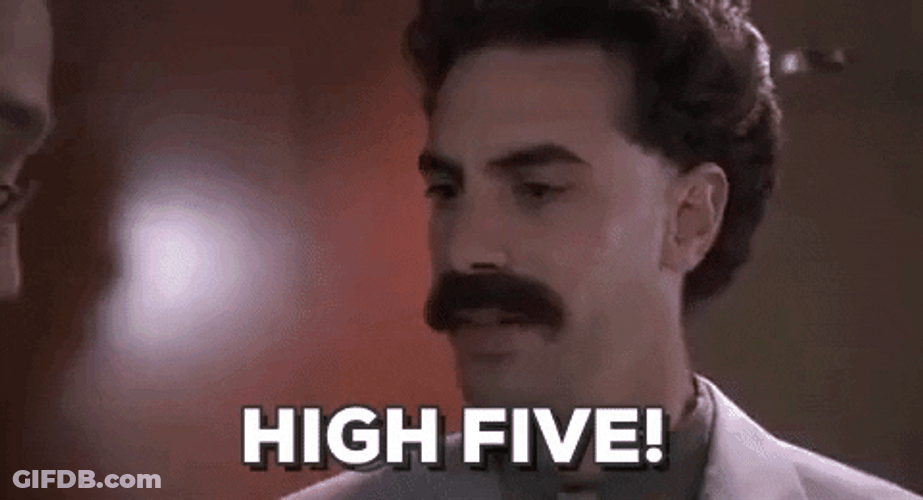 High Five Borat GIF