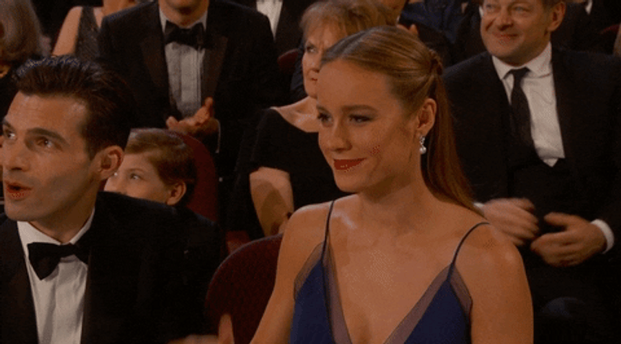 High Five Brie Larson Oscars GIF