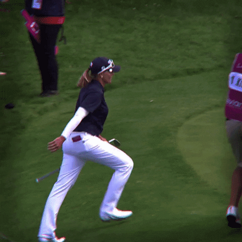 High Five Explosion In Golf Course GIF