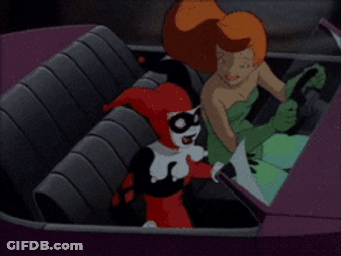 High Five Harley Quinn Poison Ivy GIF