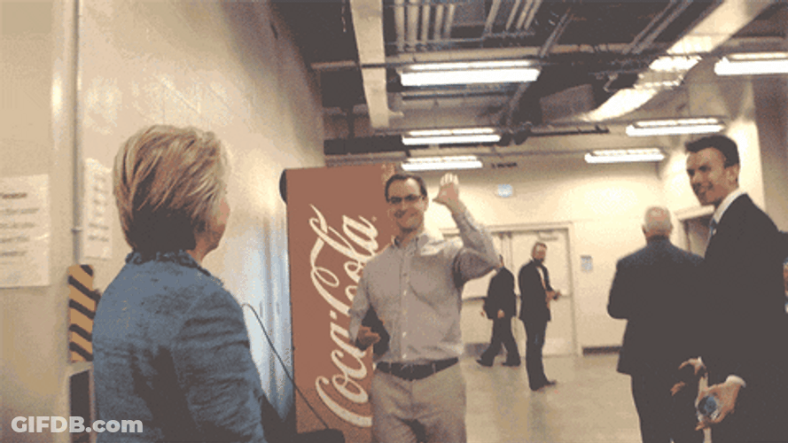 High Five Hillary Clinton GIF