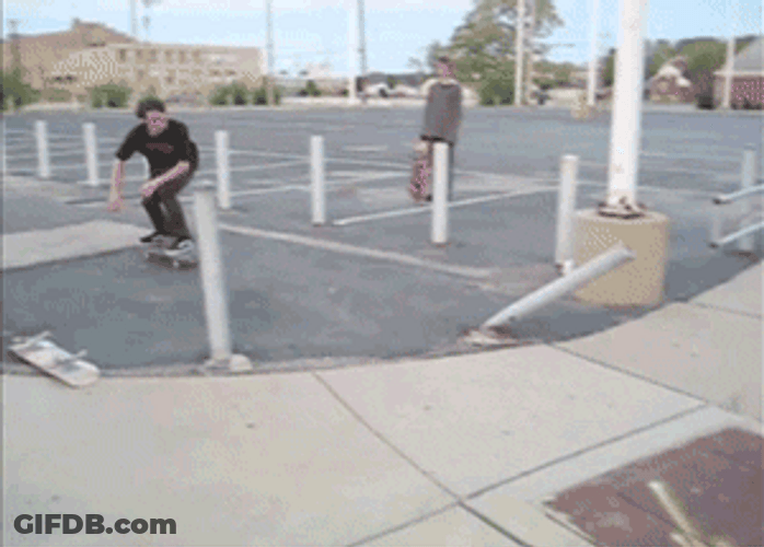 High Five Skateboarder GIF