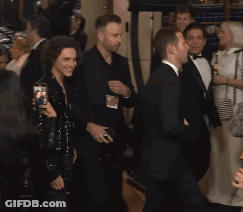 High Five Timothee Chalamet GIF