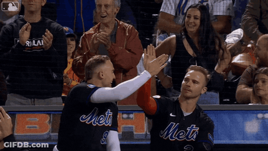 High Five With Brandon Nimmo GIF