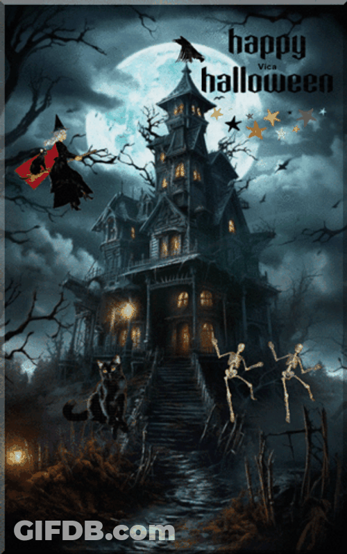 High Haunted House GIF