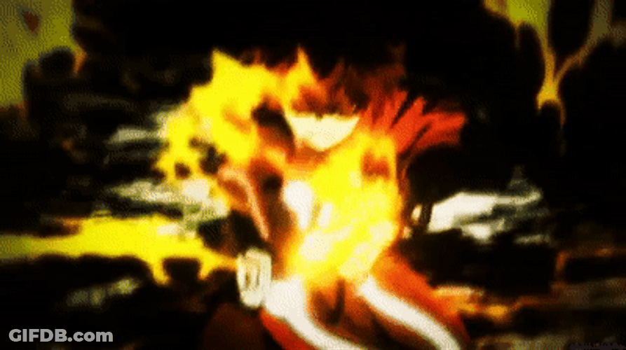 High School DxD Issei Dragon Shot Fire Punch GIF