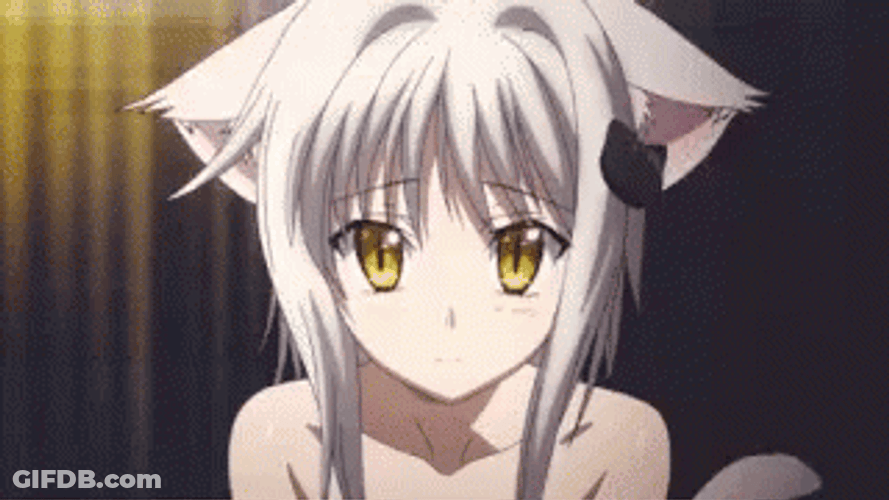 High School DxD Koneko Shocked Blush GIF