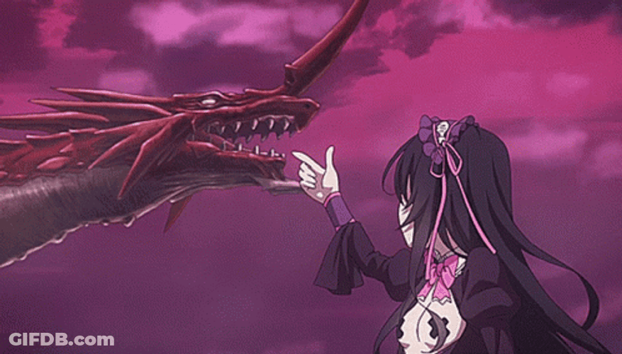 High School DxD Ophis Dragon Disappear GIF