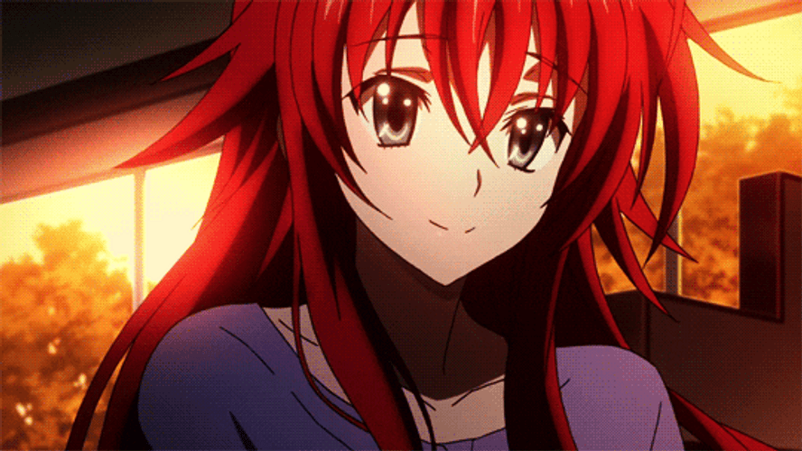High School DxD Rias Gremory Cute Wink GIF