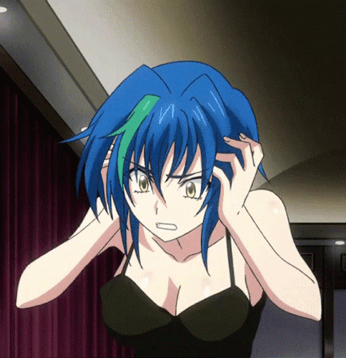 High School DxD Xenovia Confused GIF