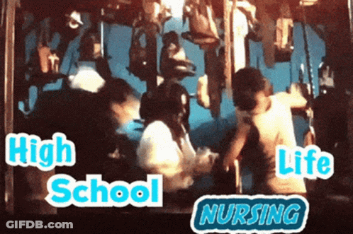 High School Life Nursing Poster GIF