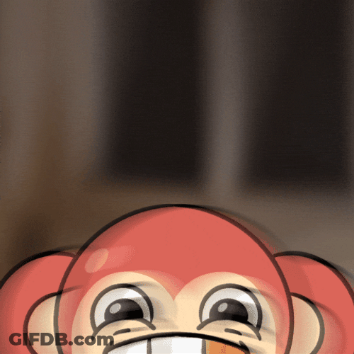 High Speed Spinning Cartoon Monkey GIF